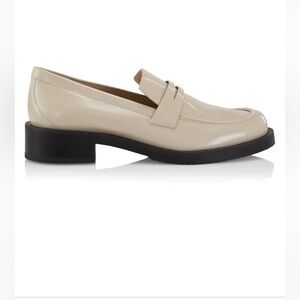 Stuart Weitzman Palmer Loafer Dune stacked heel size 6